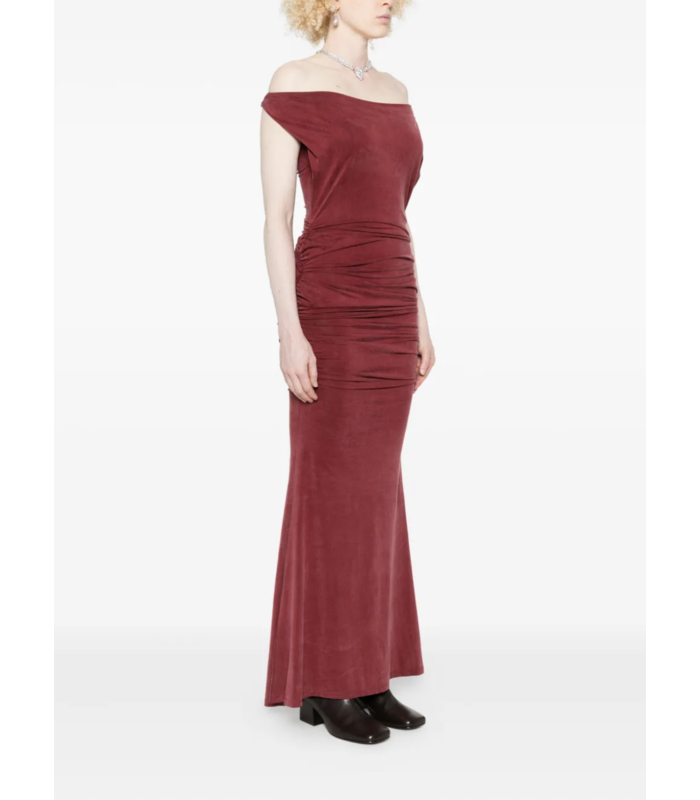LIZ JERSEY DRESS BRICK