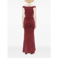 LIZ JERSEY DRESS BRICK