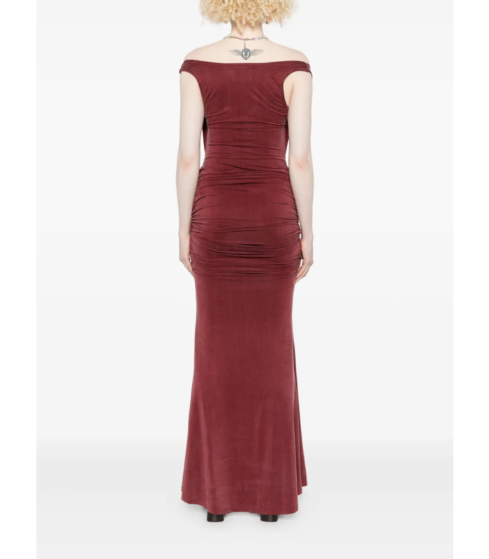 LIZ JERSEY DRESS BRICK