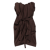 VIVIENNE WESTWOOD SUSANA MINI DRESS CHOCOLATE BROWN
