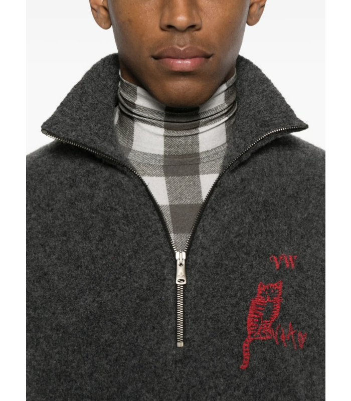 LOGO TURTLENECK CHARCOAL