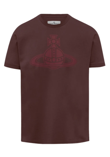 VIVIENNE WESTWOOD paris orb classic t-shirt burgundy VIVIENNE WESTWOOD paris orb classic t-shirt burgundy