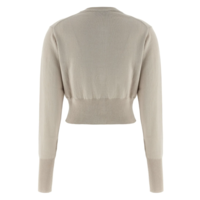 BEA CROPPED CARDI DUSTY WHITE