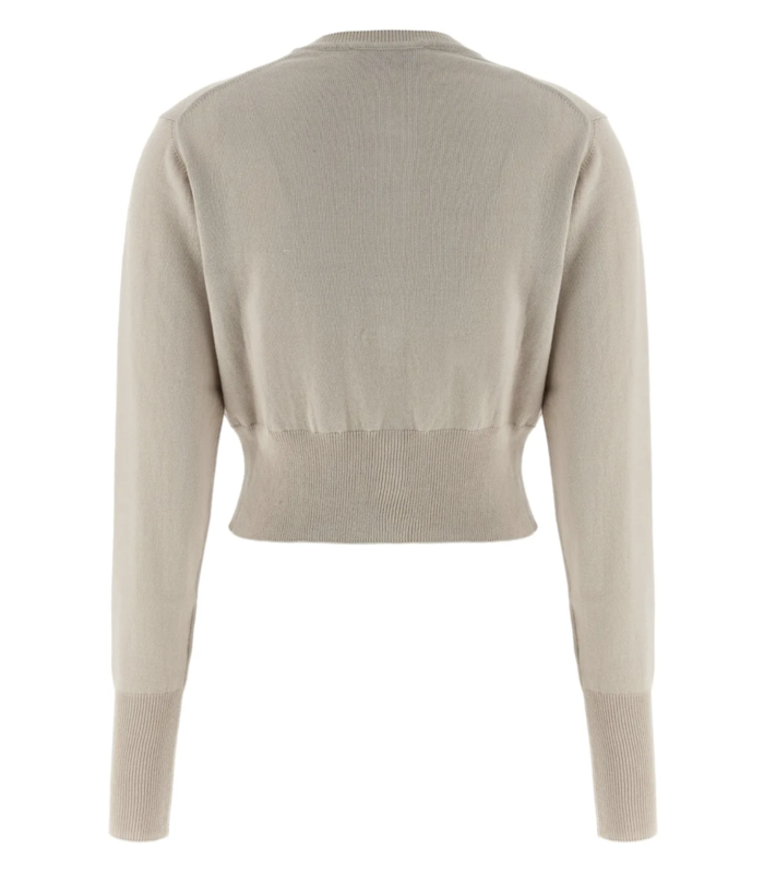 BEA CROPPED CARDI DUSTY WHITE