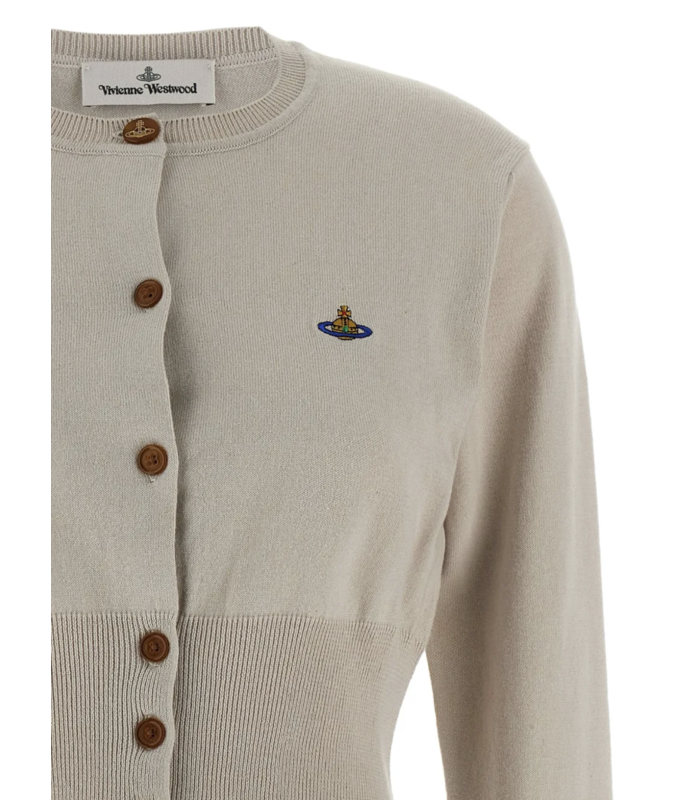 BEA CROPPED CARDI DUSTY WHITE