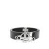 VIVIENNE WESTWOOD LINE ORB BUCKLE BELT/SILVER BLACK