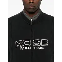 SHRUNKEN ZIP UP CREW BLACK WASHED BLACK ROSE
