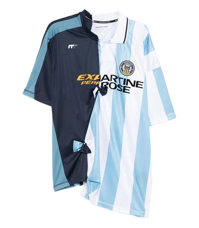 COLLAGE FOOTBALL TOP BLUE STRIPE
