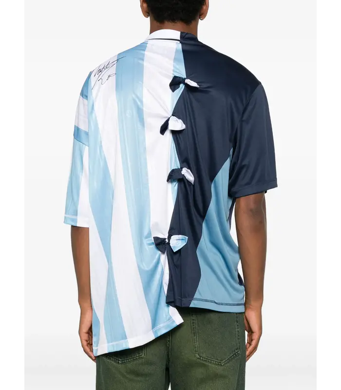 COLLAGE FOOTBALL TOP BLUE STRIPE