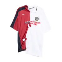 COLLAGE FOOTBALL TOP WHITE BURGUNDY