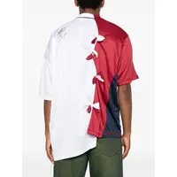 COLLAGE FOOTBALL TOP WHITE BURGUNDY