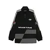 MARTINE ROSE HOCKEY PULLOVER BLACK GREY