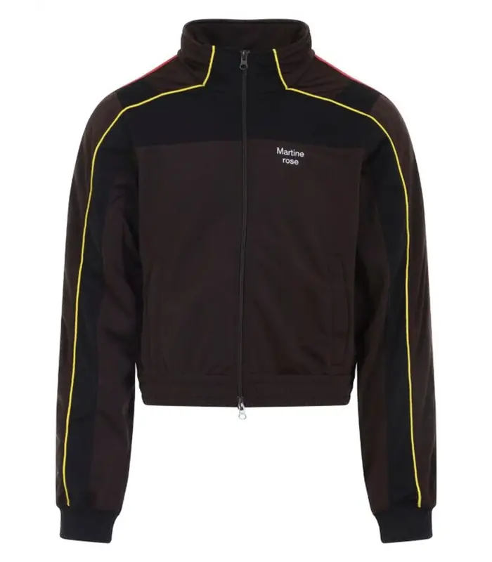 SHRUNKEN TRACK JACKET BROWN BLACK