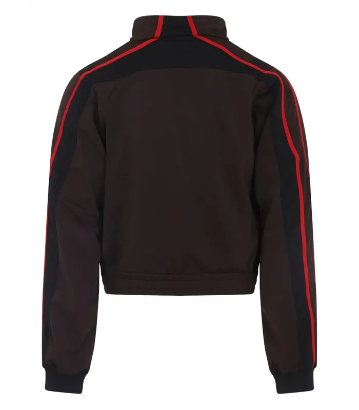 SHRUNKEN TRACK JACKET BROWN BLACK