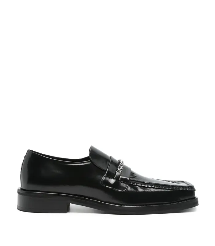 SQUARE TOE LOAFER MENS BLACK