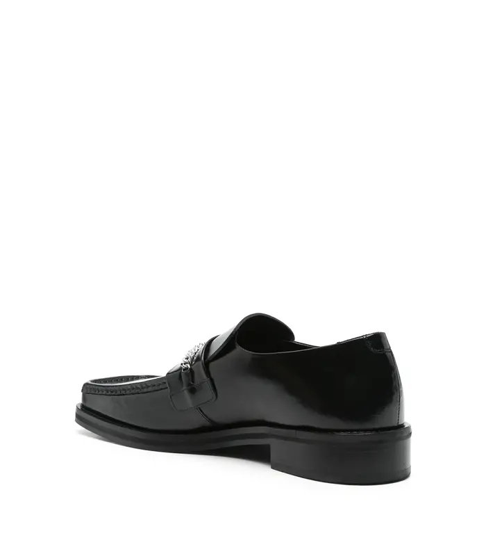 SQUARE TOE LOAFER MENS BLACK