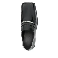 SQUARE TOE LOAFER MENS BLACK
