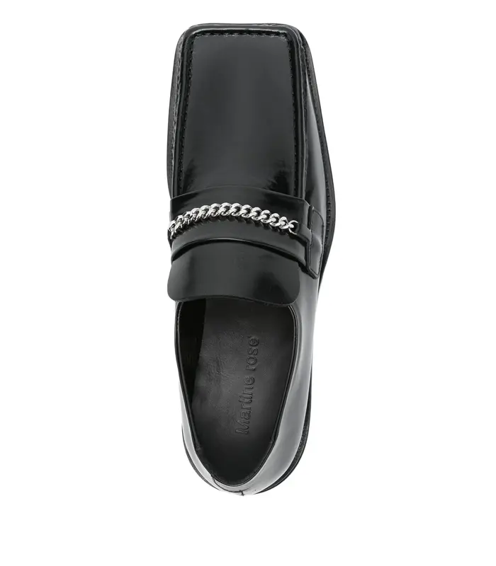 SQUARE TOE LOAFER MENS BLACK