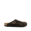 BIRKENSTOCK BOSTON SUEDE LEATHER MOCCA REGULAR BIRKENSTOCK BOSTON SUEDE LEATHER MOCCA REGULAR