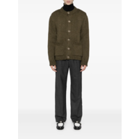 OVER CARDIGAN OLIVE MEGA ALPACA WOOL