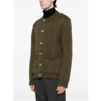 OVER CARDIGAN OLIVE MEGA ALPACA WOOL