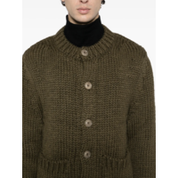 OVER CARDIGAN OLIVE MEGA ALPACA WOOL