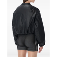 PLEATHER BOMBER BLACK
