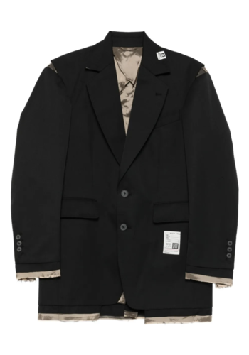 MAISON MIHARA YASUHIRO dry wool jacket black