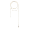 VIVIENNE WESTWOOD BROKEN PEARL NECKLACE PLATINUM PEARL MULTI