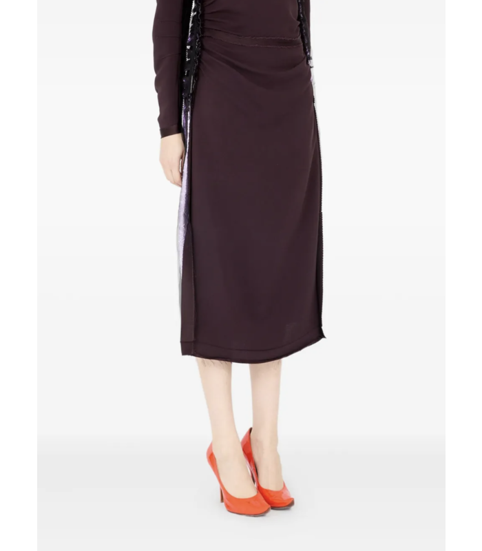 MIDI DRESS brown