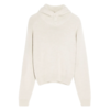 LEMAIRE SWEATER WITH HOOD LIGHT CREAM