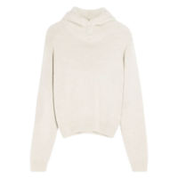 SWEATER WITH HOOD LIGHT CREAM