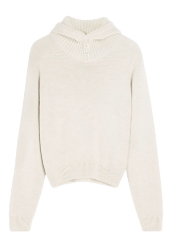 LEMAIRE sweater with hood light cream LEMAIRE sweater with hood light cream