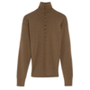 LEMAIRE BUTTONED FITTED CARDIGAN HAVANA