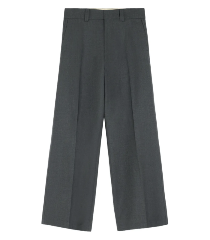 STRAIGHT TAILORED PANTS DARK GREY