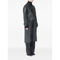 COATED TRENCH COAT BLACK