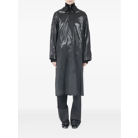 COATED TRENCH COAT BLACK