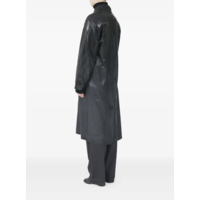 COATED TRENCH COAT BLACK