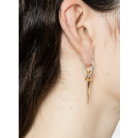 PENTAGRAM EARRING GOLD/SILVER