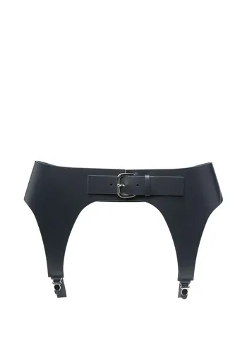 JEAN-PAUL GAULTIER leather garter belt navy