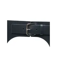 LEATHER GARTER BELT NAVY