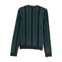 SPORTY LOGO CREW NECK GREEN NAVY