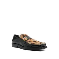 CHAMPAGNE CAP SQUARE TOE LOAFER BLACK