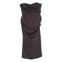 DRESS 16 BROWN STRIPES