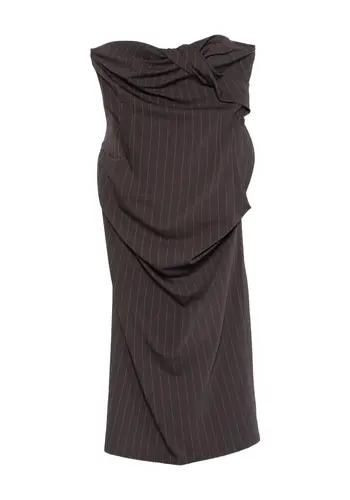 MAGDA BUTRYM dress 16 brown stripes MAGDA BUTRYM dress 16 brown stripes