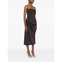 DRESS 16 BROWN STRIPES