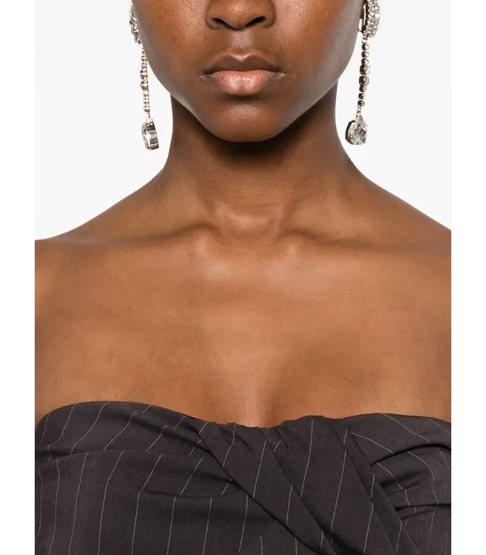 DRESS 16 BROWN STRIPES