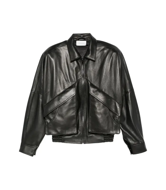 LEATHER 10 JACKET BLACK