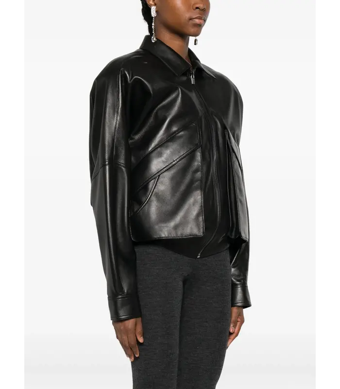 LEATHER 10 JACKET BLACK