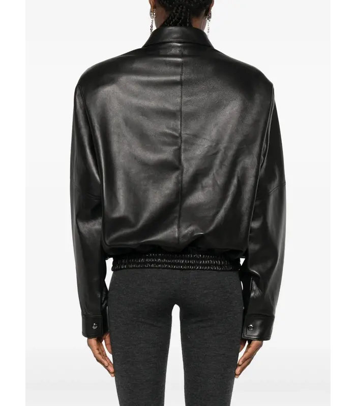 LEATHER 10 JACKET BLACK